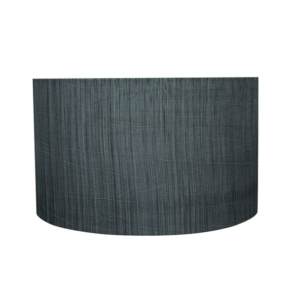 Aspen Creative 58327 Transitional Drum (Cylinder) Shape UNO Construction Lamp Shade in Grey & Black, 17" Wide (17" x 17" x 10")