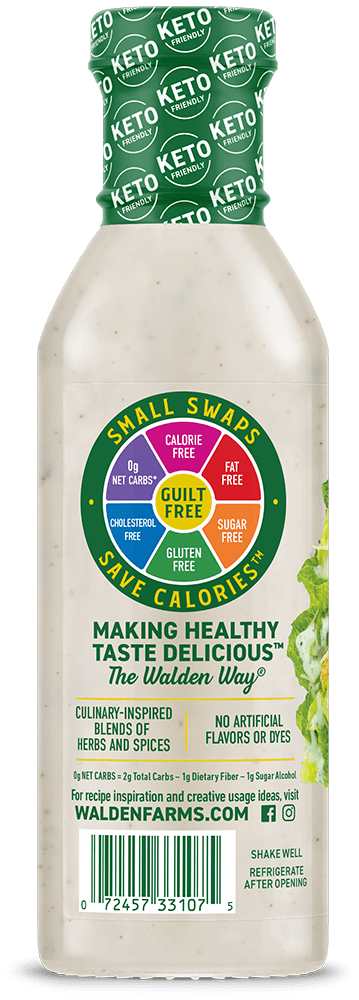 (3 pack) Walden Farms Dressing Caesar, 12 Fl oz.