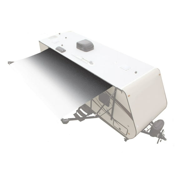 Lippert V000334383 Universal Patio Awning Vinyl Fabric - 15', Black Fade