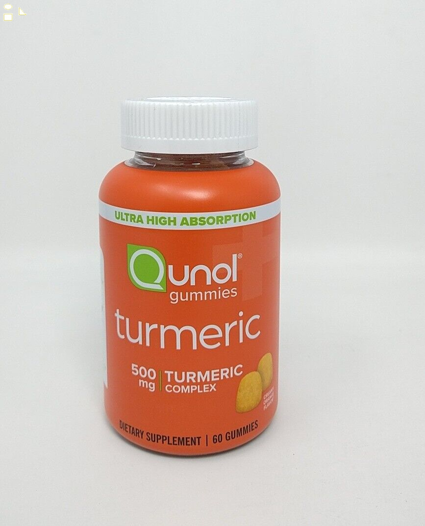 Qunol Turmeric Curcumin Gummies 60 Count 500Mg