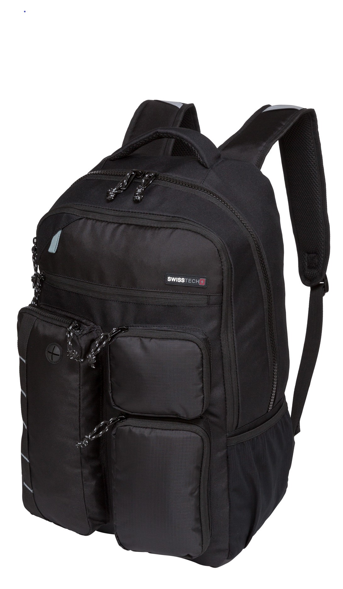 SwissTech Lucerne 34.4 L School Backpack Laptop Tablet Sleeve, Black, Unisex, Adult, Teen, Polyester - image 3 of 9