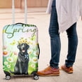 thumbnail image 4 of Labrador Retriever Hello Spring Time Flower Floral Nature Travel Luggage Cover Lab Dog Lover Gifts Suitcase Dust Protective Decor - 02031, 4 of 5
