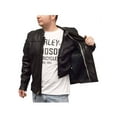 thumbnail image 3 of Redline Men's Cowhide Leather Motorcycle Jacket w/ Thinsulate Liner M-100 (3XL), 3 of 3