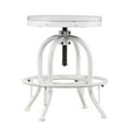 thumbnail image 4 of Industrial Adjustable Height Swiveling Stool White, 4 of 7