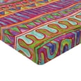 thumbnail image 2 of Ambesonne Colorful Fitted Sheet, Watercolor Motif, Twin Size, Multicolor, 2 of 3