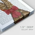 thumbnail image 3 of Giraffes and Bow Premium Gallery Wrapped Canvas - Ready to Hang, 3 of 9