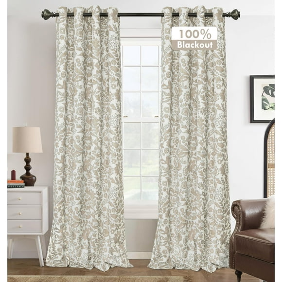 Cortinas térmicas DriftAway Julia, 132 x 244 cm, color camel
