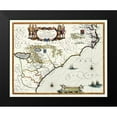 thumbnail image 2 of Powhatan 14x12 Black Modern Framed Museum Art Print Titled - Virginia to Florida - Southeast Coast - 1640, 2 of 5