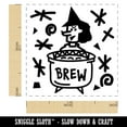 thumbnail image 2 of Witches Brew Pot Halloween Fun Self-Inking Rubber Stamp Ink Stamper - Green Ink - Small 1 Inch, 2 of 7