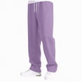 thumbnail image 2 of UAYOTSE Boys Casual Pants Fleece Sweatpants Lightweight Open Bottom Lounge Pants Drawstring Jogger Pants with Pockets,Sizes 5-6 Years, 2 of 5