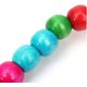 thumbnail image 4 of Peety Pets Columpio para loros, juguetes colgantes de pie, pájaros, coloridos soportes de jaula de cuentas de madera, accesorios con campanas (L), 4 of 5