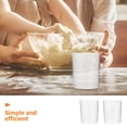 thumbnail image 3 of FELTECHELECTR 50Pcs Clear Plastic Measuring Cups Set Unbreakable with Accurate Ml Markings for Kitchen Use, 3 of 8
