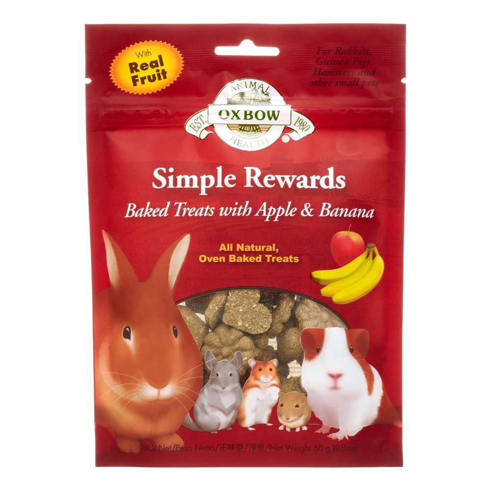 Oxbow Pet Products Simple Rewards Baked with Apple & Banana Small