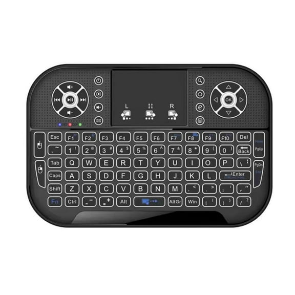 KGOTA Mini Wireless Keyboard 2.4G&Bluetooth-compatible Backlit Fly Air Mouse Remote Control with Touchpad Handheld Remote Keyboard Rechargeable for Laptop Android TV Box PC