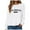 White, variant on Towmus Women's Los Angeles Crewneck Sweatshirt Casual Long Sleeve Raglan Shirts Cool Letter Print Pullover Tops
