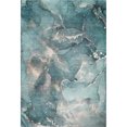 thumbnail image 2 of Addison Rugs Mayfield Washable Transitional Watercolors Teal Rectangle Rug, 2'6" x 3'10", 2 of 6