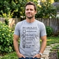 thumbnail image 4 of Mens Dad Checklist T Shirt Funny Fathers Day Tee Dad Gift Ideas Graphic Tees, 4 of 8