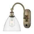 thumbnail image 2 of Innovations Lighting  Ballston Bristol Glass - 1 Light 8" Sconce - Arm Swivels Side To Side Seedy/Matte Black, 2 of 5