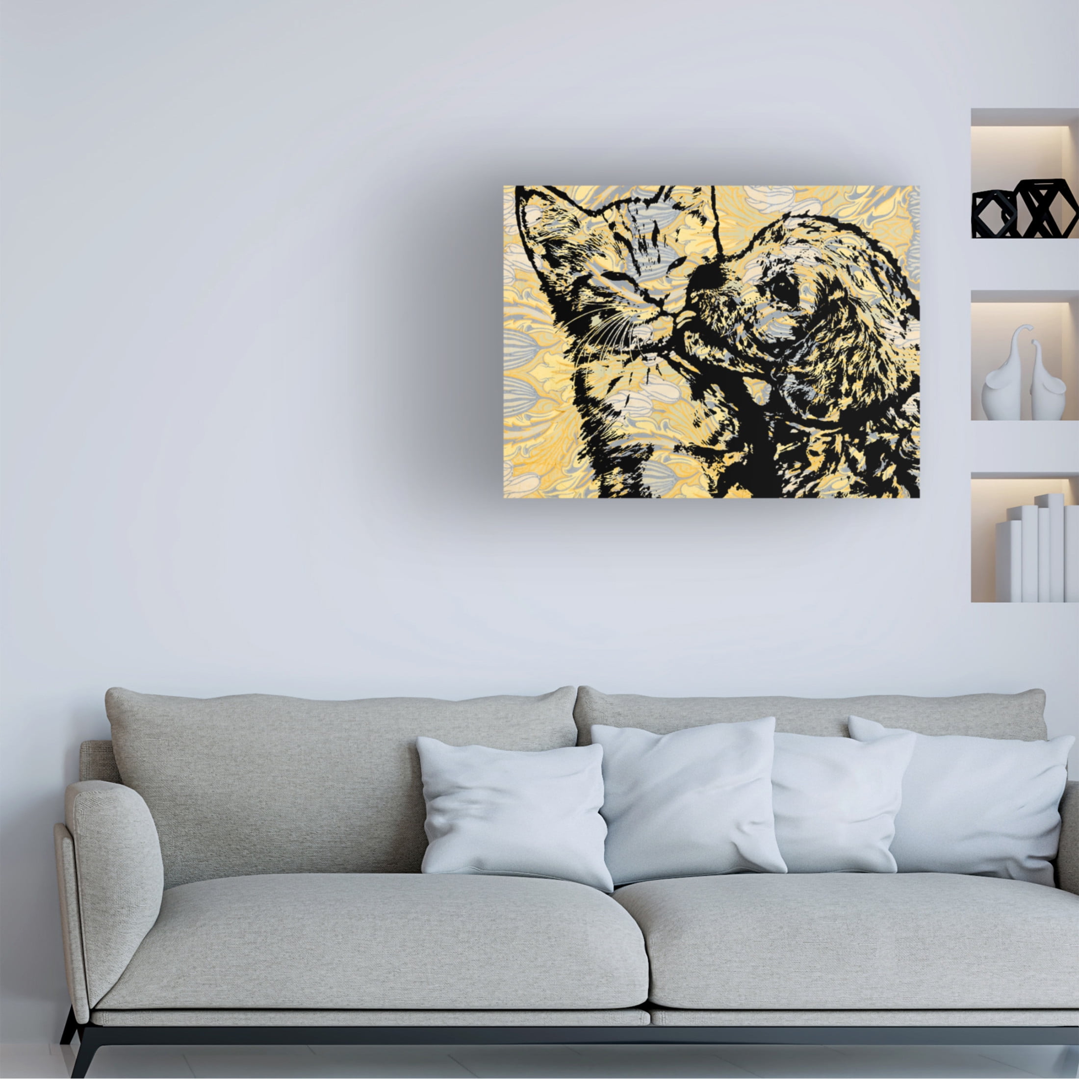 Canvas Wall Art - Dean Russo 'Kinda Love' Wall Art for Living Room, Bedroom, or Office Décor by Trademark Fine Art - 24 x 18 Inches