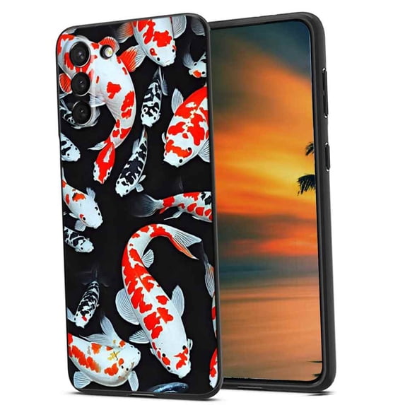 Compatible with Samsung Galaxy S22+ Plus Phone Case, Koi-Fish-1 Case Men Women, Flexible Silicone Shockproof Case for Samsung Galaxy S22+ Plus