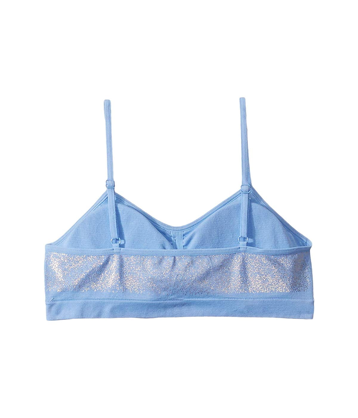 Maidenform Big Girls Flower Blue Shimmer Bralette Size Medium 7-8 30A Cup