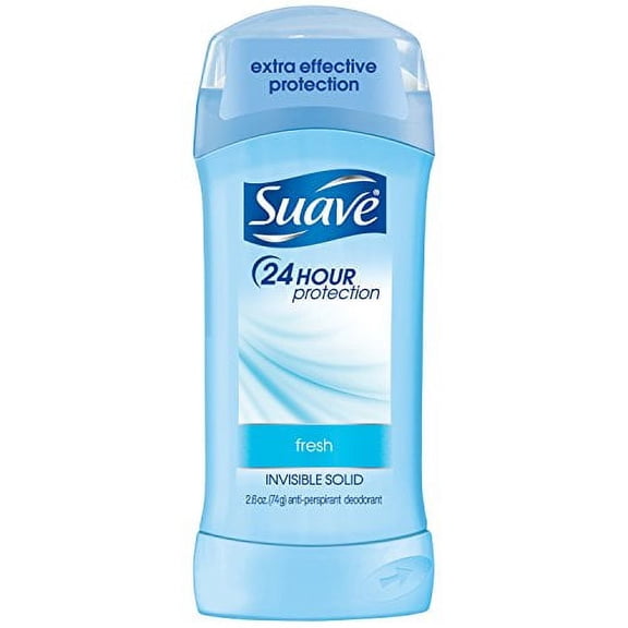 Suave 24 Hour Protection Invisible Solid Deodorant For Women, Fresh - 2.6 Oz - 4 Pk
