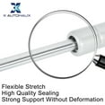 thumbnail image 6 of 4Pcs 15 inch 200N/45LB Silver Tone Universal Lift Supports Struts Shocks Gas Spring Replacement for Car Boat RV, 6 of 7