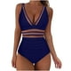 thumbnail image 2 of Conjunto de bikini liso sin mangas para mujer, traje de baño push-up acolchado, ropa de playa, traje de baño de poliéster, 2 of 4