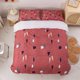 thumbnail image 4 of 3D Rojo Geométrico Patrón Funda de edredón Set Ropa de cama Set Funda Nórdica Fundas de almohada, 4 of 8
