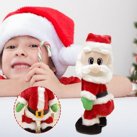 

Tepsmf Christmas Decorations Christmas Ornaments Christmas Music Electric Hip Twisting And Hip Shaking Santa Claus Decoration English Version Christmas Tablecloth A