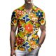 thumbnail image 4 of Camisas hawaianas con estampado 3D de flores y neón para hombre, camisas casuales de playa de gran tamaño con botones, ropa de diseñador de moda, camisas Aloho, 4 of 4