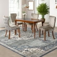 thumbnail image 6 of Yesurprise Haisheng Mingyue 9ft x 12ft Gray Blue Polyester Carpet, 200G Pile, 980Gsm, Folding Backing, Persia Inspired, 6 of 8