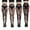 #05, variant on 4 Pack Halloween Pattern Fishnet Tights Black Sexy High Waist Bats Skull Fishnets Print Leggings Stockings for Women