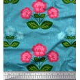 thumbnail image 1 of Soimoi Georgette Viscose Fabric Texture,Leaves & Floral Artistic Decor Fabric Printed Yard 42 Inch Wide, 1 of 3