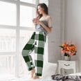 thumbnail image 5 of Sikiie Green White Lumberjack Plaid Women’s Ultra-Soft Comfy Lounge Pants Sleepwear Comfy Lounge Pants Drawstring Sleep Bottoms with PocketsLarge, 5 of 6