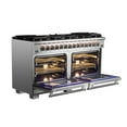 thumbnail image 3 of Capriasca - Titanium Professional 60" Freestanding Dual Fuel Range, 3 of 8