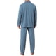 thumbnail image 3 of INSPIRAR CHIC Conjunto de Pijamas de 2 Piezas de Manga Larga con Botones y Bolsillo en Patrón para Hombre L Azul Caqui, 3 of 5