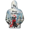 thumbnail image 2 of Merry Christmas Labrador Retriever Enjoys Woofmas Winter Xmas Holiday All Over Print 3D Hoodie Unisex Merch Hoodies Lab Dog Lover Gifts - 02022, 2 of 6