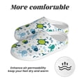 thumbnail image 6 of KLL Cartoon Sea Creatures Pattern Adult Unisex Cozy Slippers,Fuzzy Slip-on Slippers TPR Sole Slippers Comfort Plush Home Footwear for Indoor & Outdoor-39/40, 6 of 7