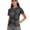 Floral Pattern Silver Gray, variant on Whosucclay Heart Pattern Design Polo Shirts, V Neck Stretch Quick Dry Golf Shirt for Tennis Outdoor Activities Fitness Breathable Size Large