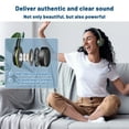 thumbnail image 7 of Holdsound Wireless TV Headphones for Seniors - BKM600 Comfortable & Lightweight On-Ear Design with Multi-Output USB Transmitter (Optical/AUX/RCA/USB), Green, 7 of 7