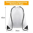thumbnail image 4 of 50 Piezas Bolsas con Cordón de Sublimación Mochilas con Cordón en A Granel Mochilas con Cordón Reutilizables Mochila Deportiva para Gimnasio, 4 of 5