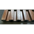 thumbnail image 4 of MG-1012 Medium Slats Teak 94.5 in x 9.45 in Polystyrene Wood Slat Walls (62 Sq.ft / Pack) - 10 Pieces, 4 of 5