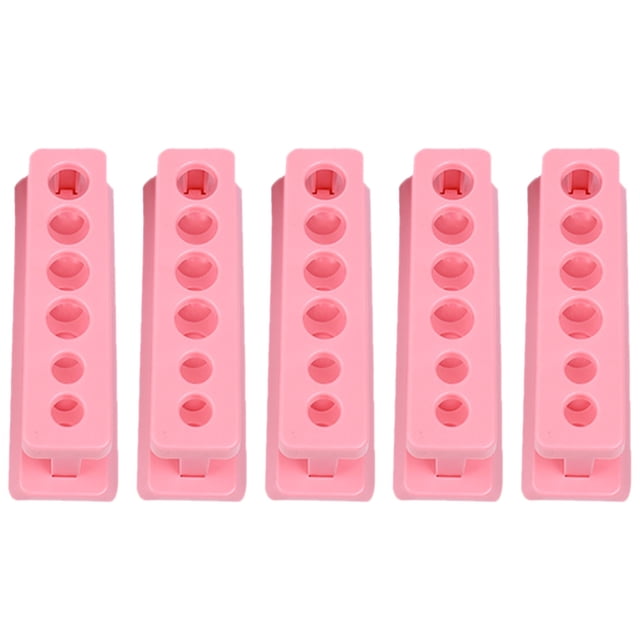 MasteelfCA 5 Pcs Test Tube Stand Plastic Test Tube Rack Holder School Teaching Aids