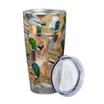 thumbnail image 2 of Fotbe Mallard Ducks Pattern 20 oz Tumbler Stainless Steel Vacuum Insulated Coffee Ice Cup Double Wall Travel Flask Leak-proof Coffee Cup-Without Straw, 2 of 8