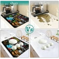 thumbnail image 2 of 2 Pack Dish Drying Mat Drying Mat for Kitchen Counter, Coffee Mat Coffee Maker Mat Dish Drying Mats for Kitchen Counter 19.5x12Inch Dish Drying Pad Ultra Absorbent and Non-Slip Coffee Machine Mat, 2 of 6