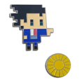 thumbnail image 1 of Pin - Ace Attorney - Phoenix & Attorney Badge New ge50681, 1 of 1