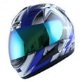 thumbnail image 3 of WOW Motorcycle Adult Full Face Helmet HJMCLS Racing Star Blue, 3 of 5