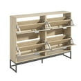 thumbnail image 6 of Fiogmub Shoe Storage Cabinet, 2 Flip Drawers, Wooden Shoe Rack Organizer, Entryway, 6 of 7