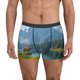 thumbnail image 1 of Fotbe Majestic Deer Mountain Lake Calzoncillos Tipo Boxer con Bolsa de Soporte Total para Hombre, X-Temp Fresco, Transpirable y de Secado Rápido-Small, 1 of 5